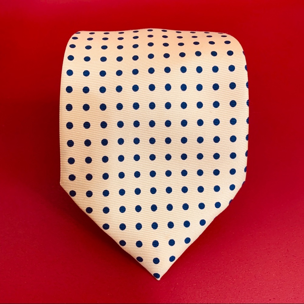 Polo by Ralph Lauren Yellow/Blue Dot Tie